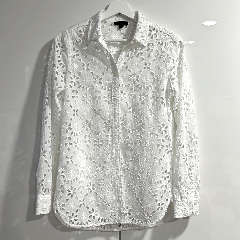 J. Crew Eyelet Shirt Size 4